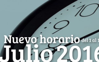 horarios julio 2016